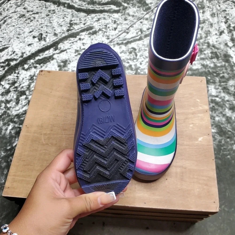 Sun Squad Multicolor‎ Striped Garden Boots